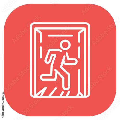 Emergency Exit Plan Icon