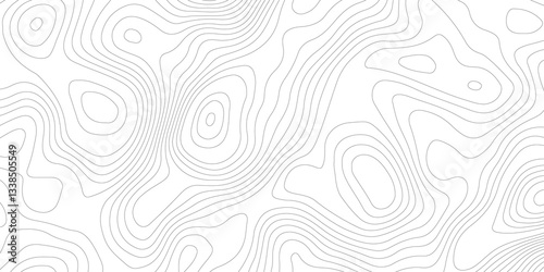  White wave paper curved reliefs abstract background. Abstract topographic contours map background. luxury topographic wavy pattern and geographic grid map design . Abstract lines background.