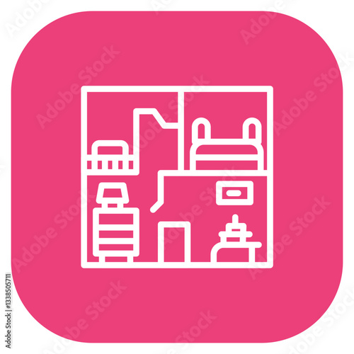 Room Floor Plan Icon