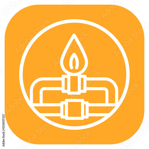 Natural Gas Pipeline Icon