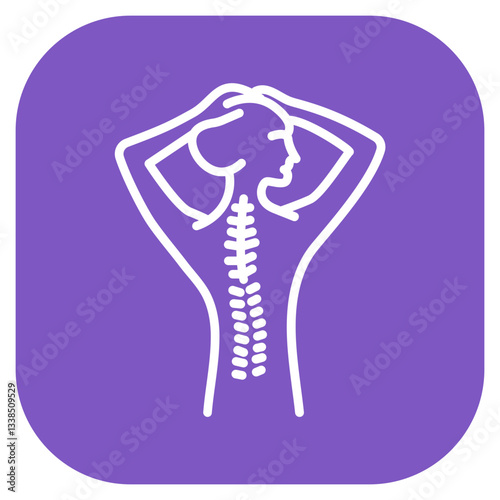 Spine Stretch Icon