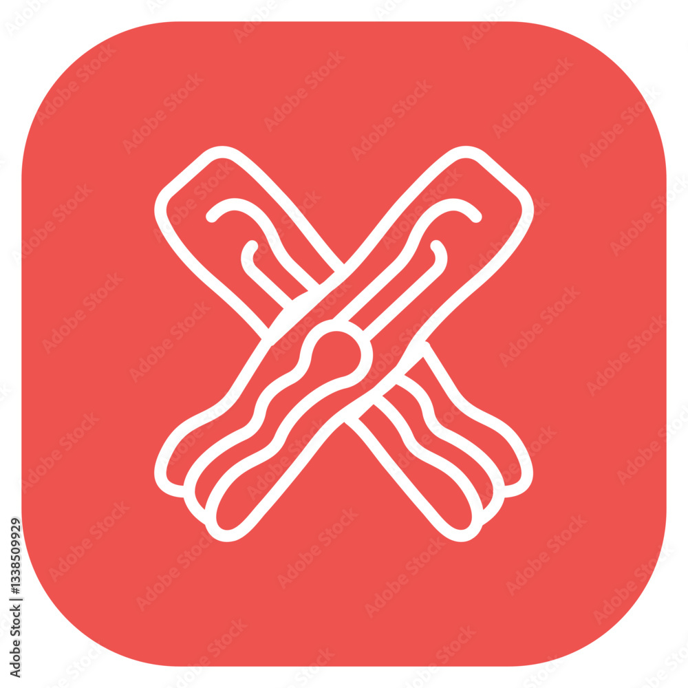 Obraz premium Hair Sectioning Clips Icon