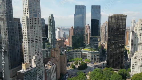 Central Park and Manhattan Aerial View Breathtaking NYC Skyline