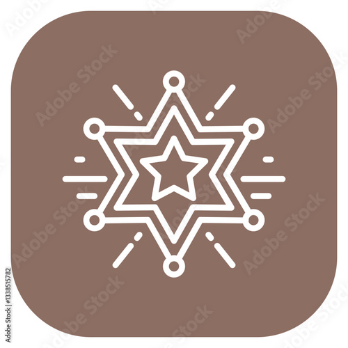 Sheriff Badge Icon