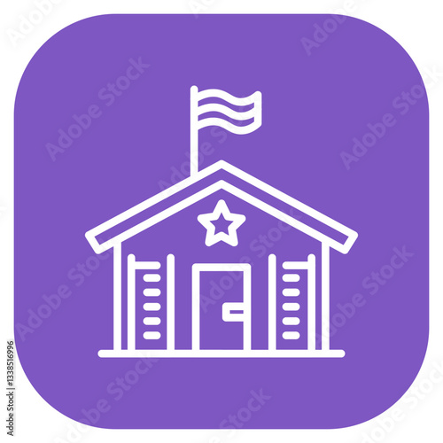 Military Barracks Icon