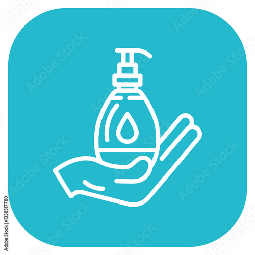 Hand Wash Gel Vector Icon