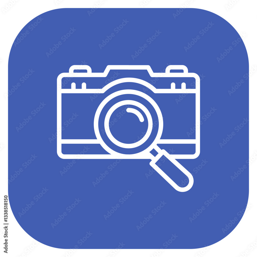 Forensic Camera Vector Icon Forensic Camera Vector Icon