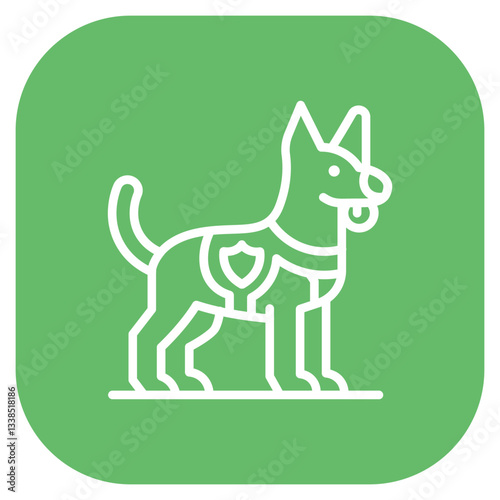 K 9 Unit Vector Icon