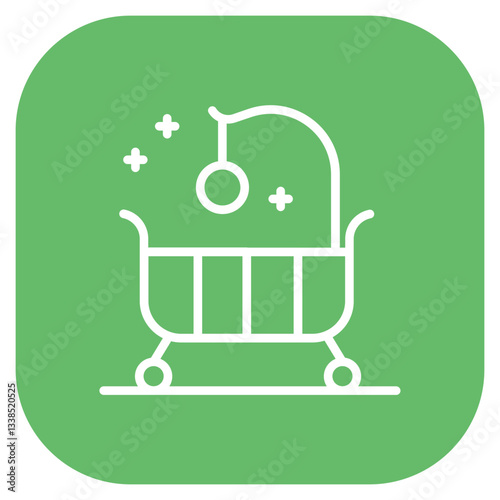 Smart Baby Crib Icon