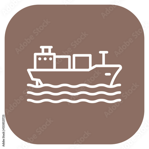 Maritime Cargo Vector Icon