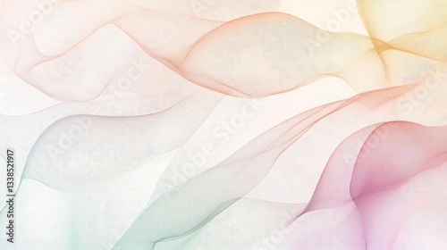 Abstract Pastel Wave Background Soft Flowing Texture Design Pattern in Various Colors and Tones Having Vibrant Elements Including Gradient and Fluid Shapes. Smooth Pastel Color Palette with an