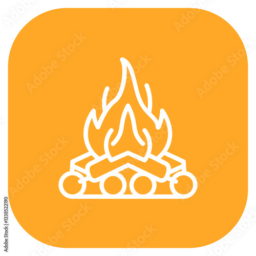 Campfire Vector Icon