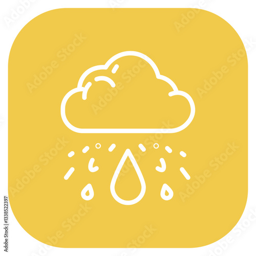 Falling Raindrops Vector Icon