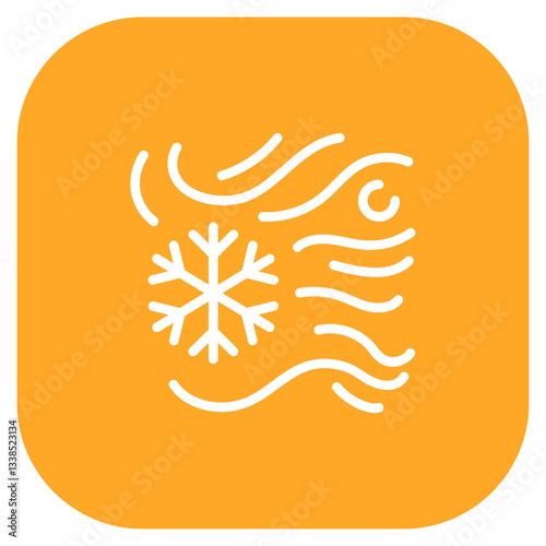 Chilly Breeze Vector Icon
