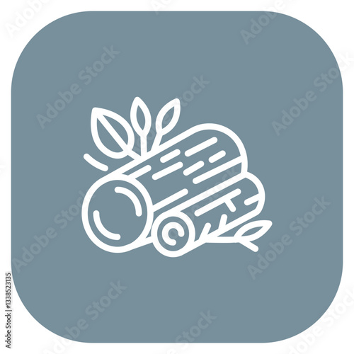 Woodpile Vector Icon