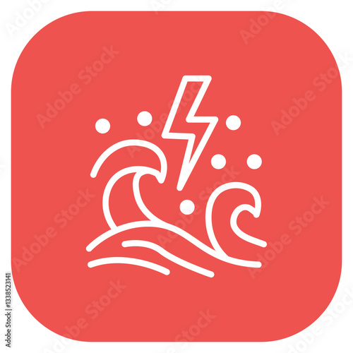 Flash Flood Vector Icon