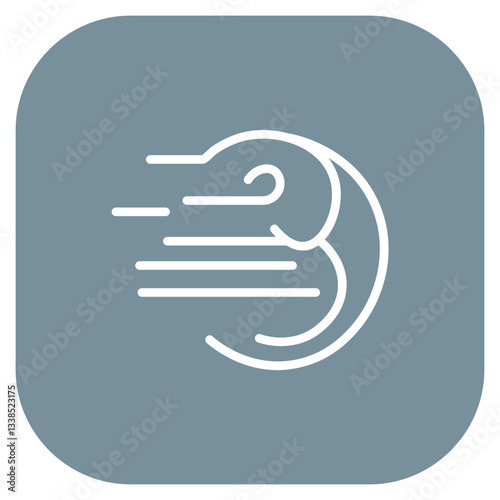 High Winds Vector Icon