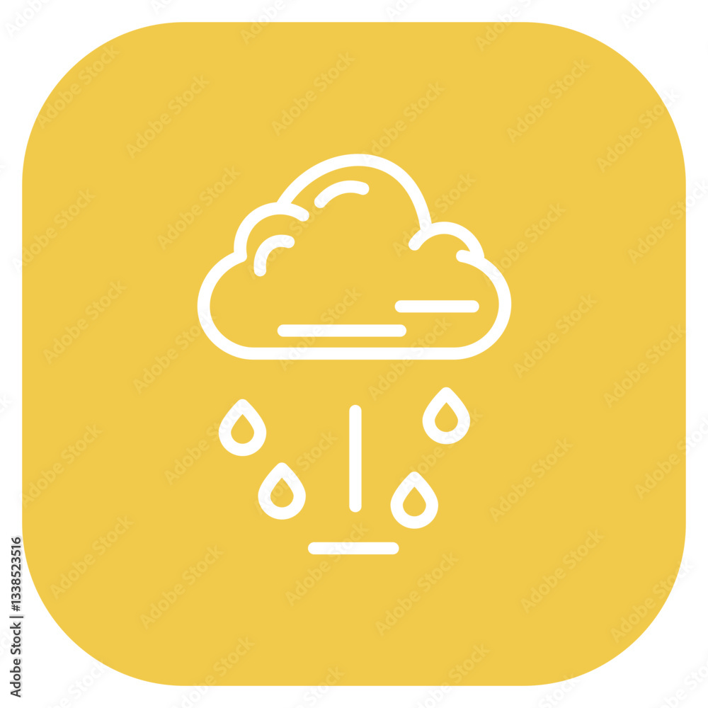 Monsoon Vector Icon Monsoon Vector Icon