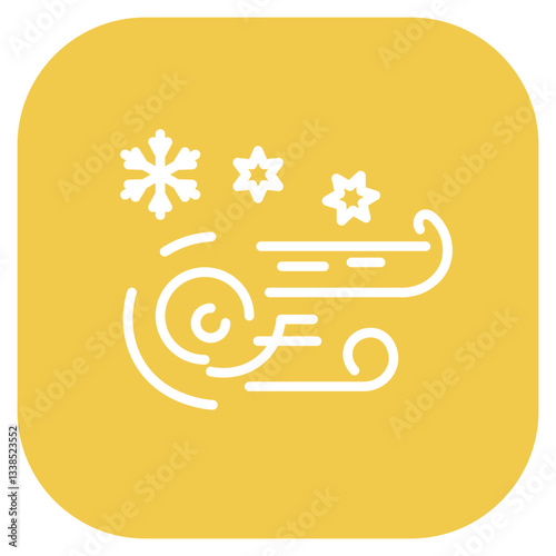 Snowstorm Vector Icon