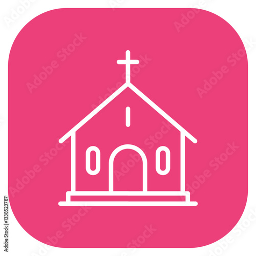 Chapel Windows Vector Icon