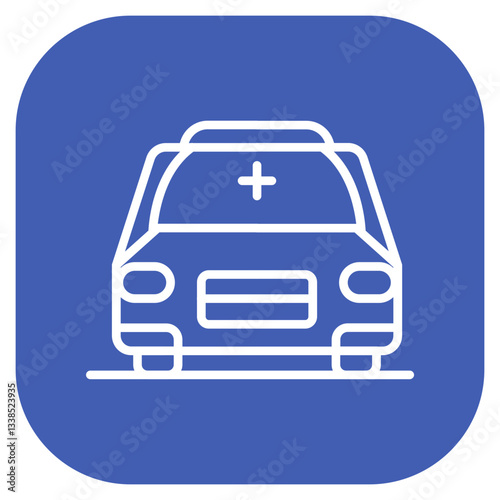 Funeral Car Vector Icon