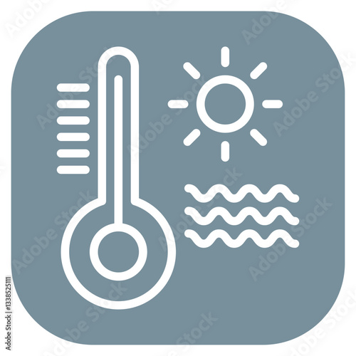 Heatwave Vector Icon