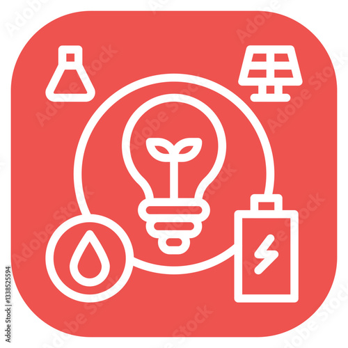 Energy Grid Control Vector Icon