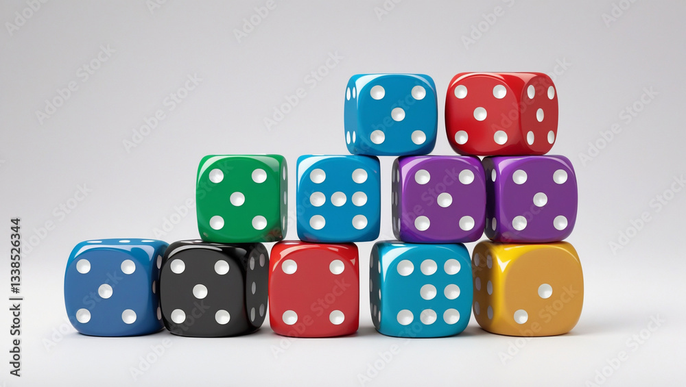 dice on blue background dice on blue background