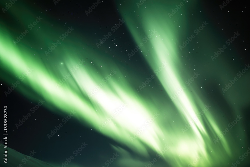 Obraz premium Aurora borealis in the night sky, use for space or astronomy themes