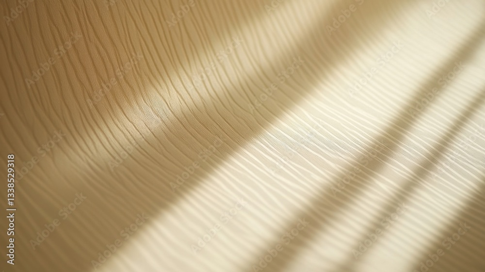 Fototapeta premium Subtle Light and Shadow Play on a Textured Beige Surface: Abstract Photography