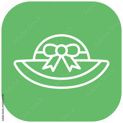 Baby Sun Hat Vector Icon