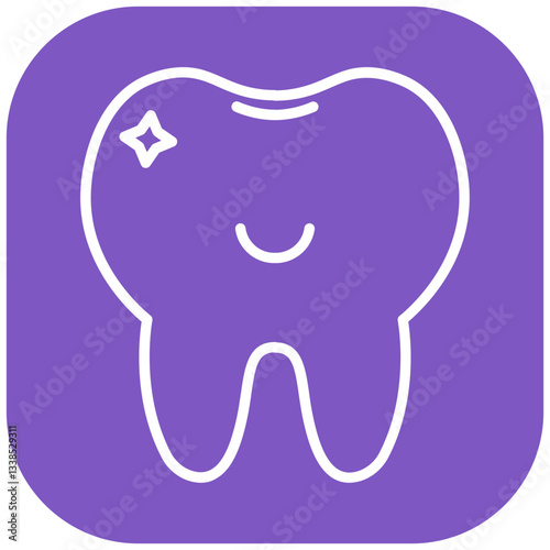 Baby Teeth Vector Icon