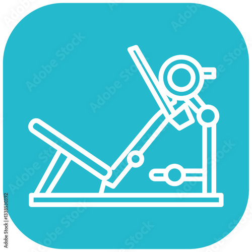Leg Press Machine Vector Icon