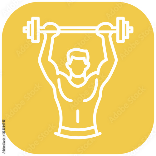 Shoulder Press Vector Icon