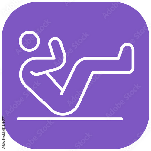 Sit Ups Vector Icon