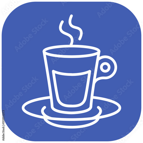 Espresso Shot Glass Vector Icon