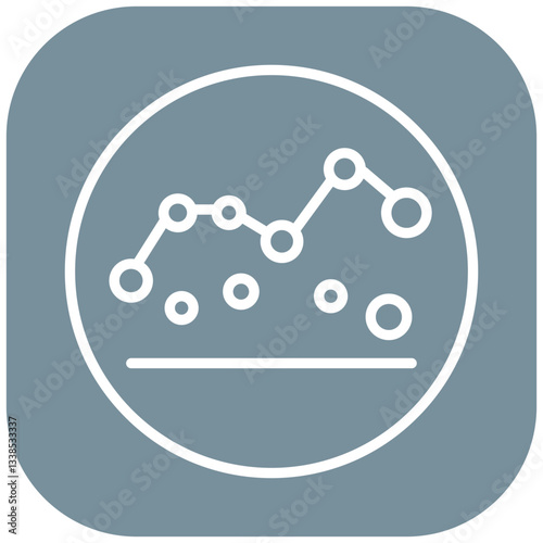 Statistical Distribution Vector Icon