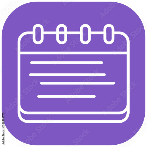 Academic Calendar Vector Icon