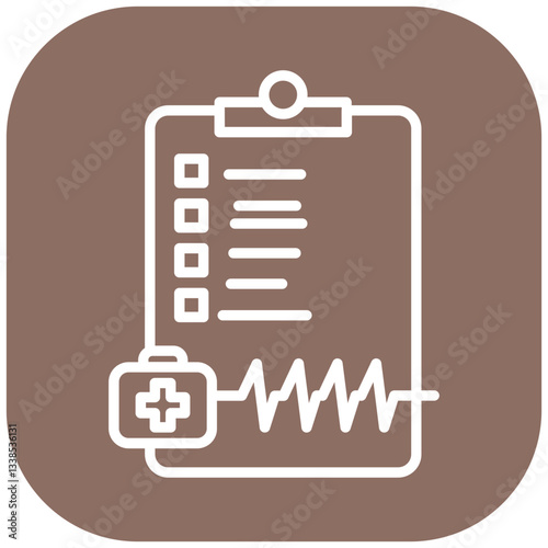 Medical Chart Vector Icon