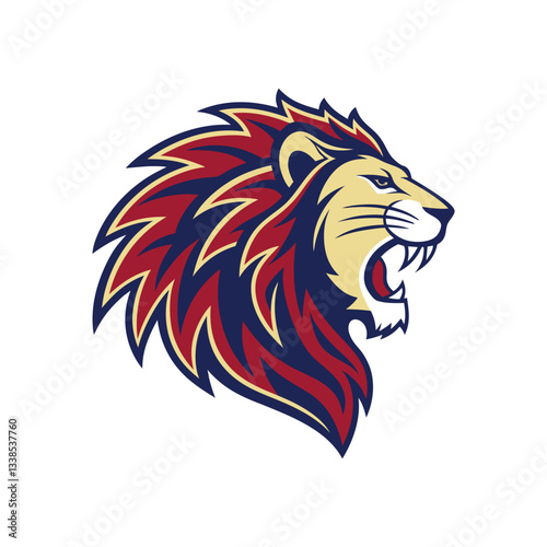 Creative lion mascot icon clip art lion vector lion logo design