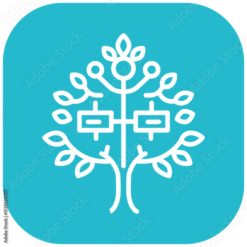 Decision Making Tree Vector Icon