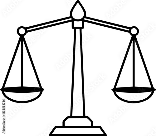 scales of justice Vector Illustration