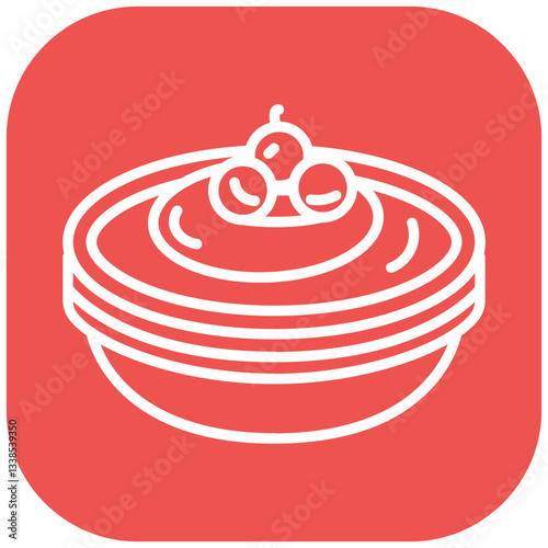 Baba Ganoush Vector Icon