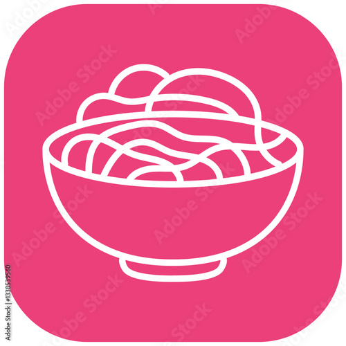 Chow Mein Vector Icon