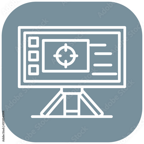 Chroma Key Screen Vector Icon