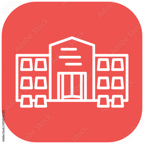 Outlet Mall Vector Icon