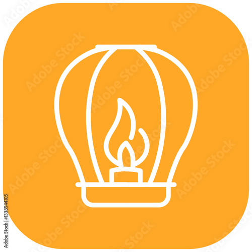 Sky Lantern Vector Icon