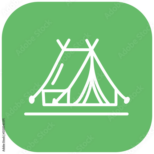Luxury Camp Vector Icon
