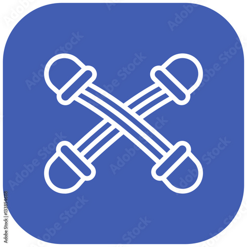 Resistance Band Vector Icon