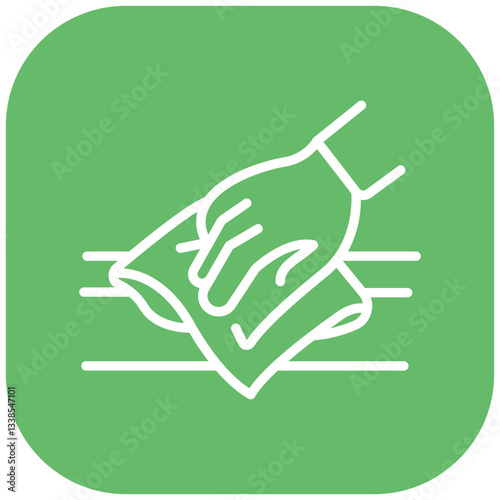 Wiping Counter Vector Icon